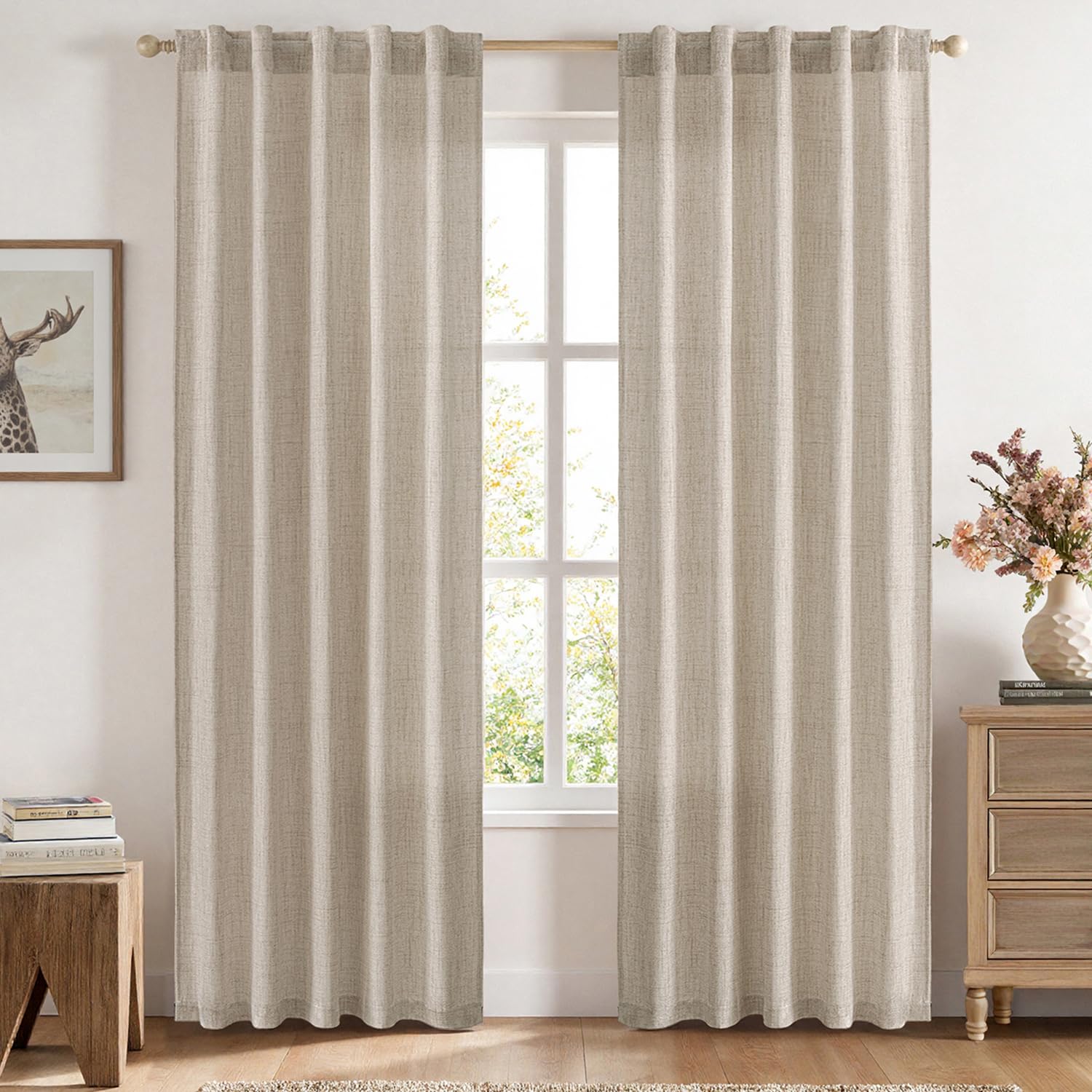 Linen Curtain 84"