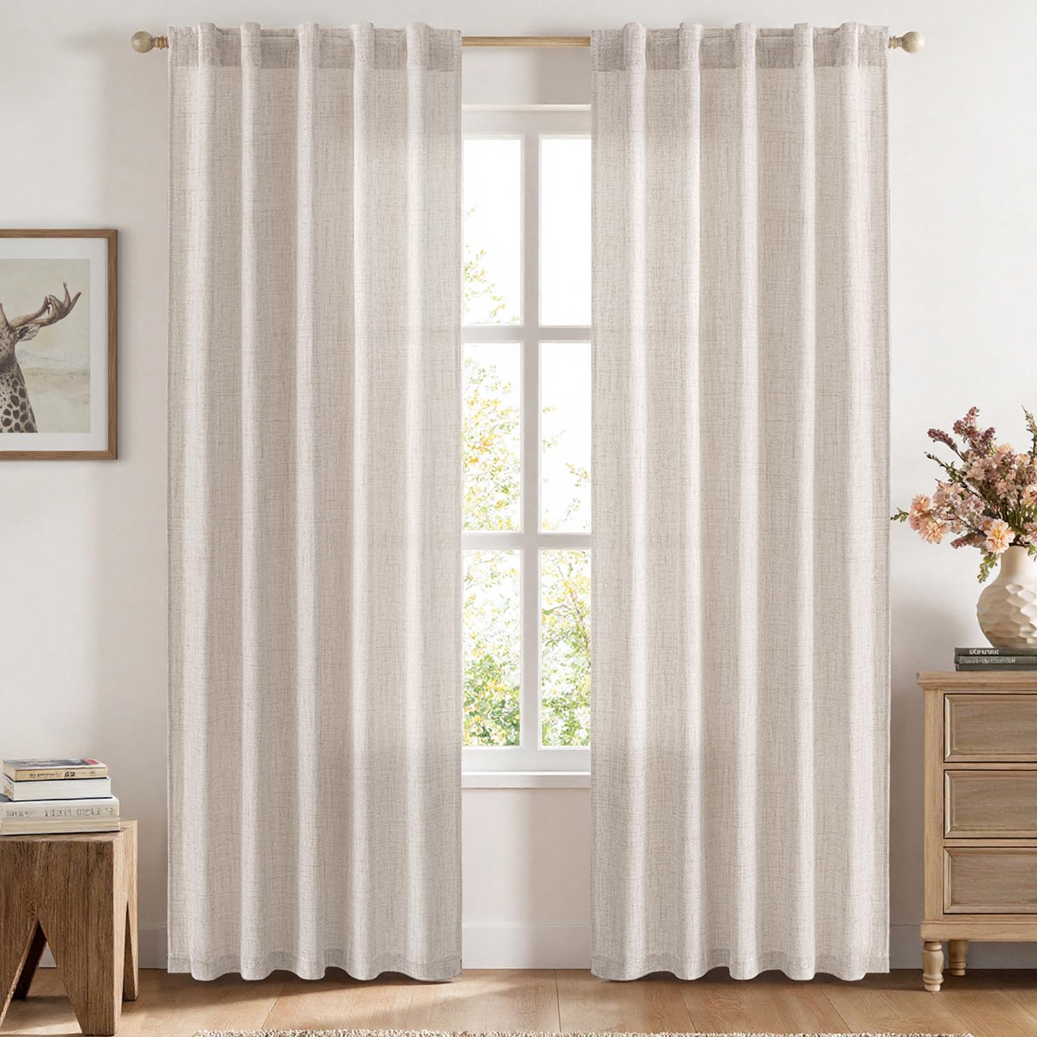 Linen Curtain 84"