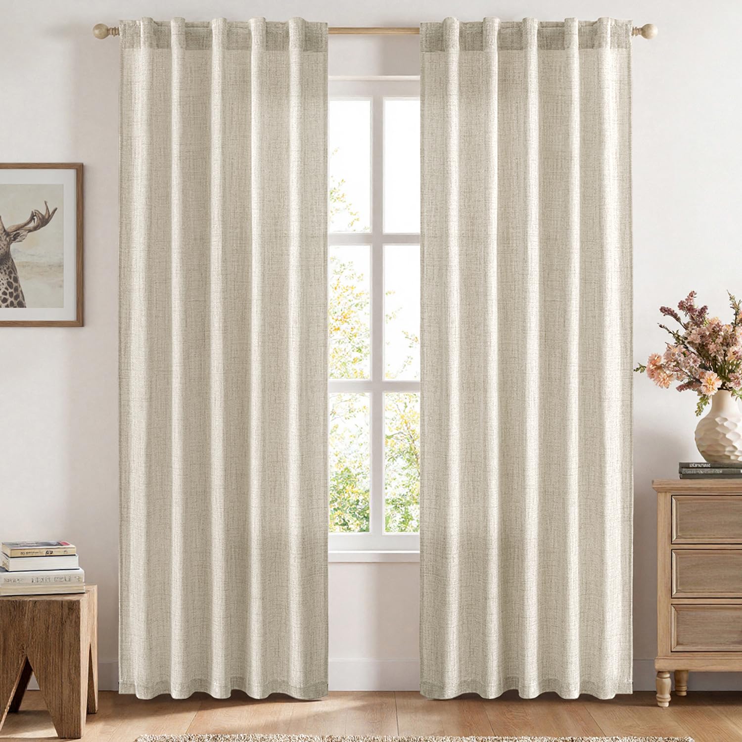 Linen Curtain 84"