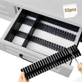 Drawer Divider Adjustable DIY Storage Organizer Separator for Tidying Clutter Cutlery Underwear Socks Clothes Dresses Desk & Box in Kitchen Bathroom Bedroom Office (Cut at Will)