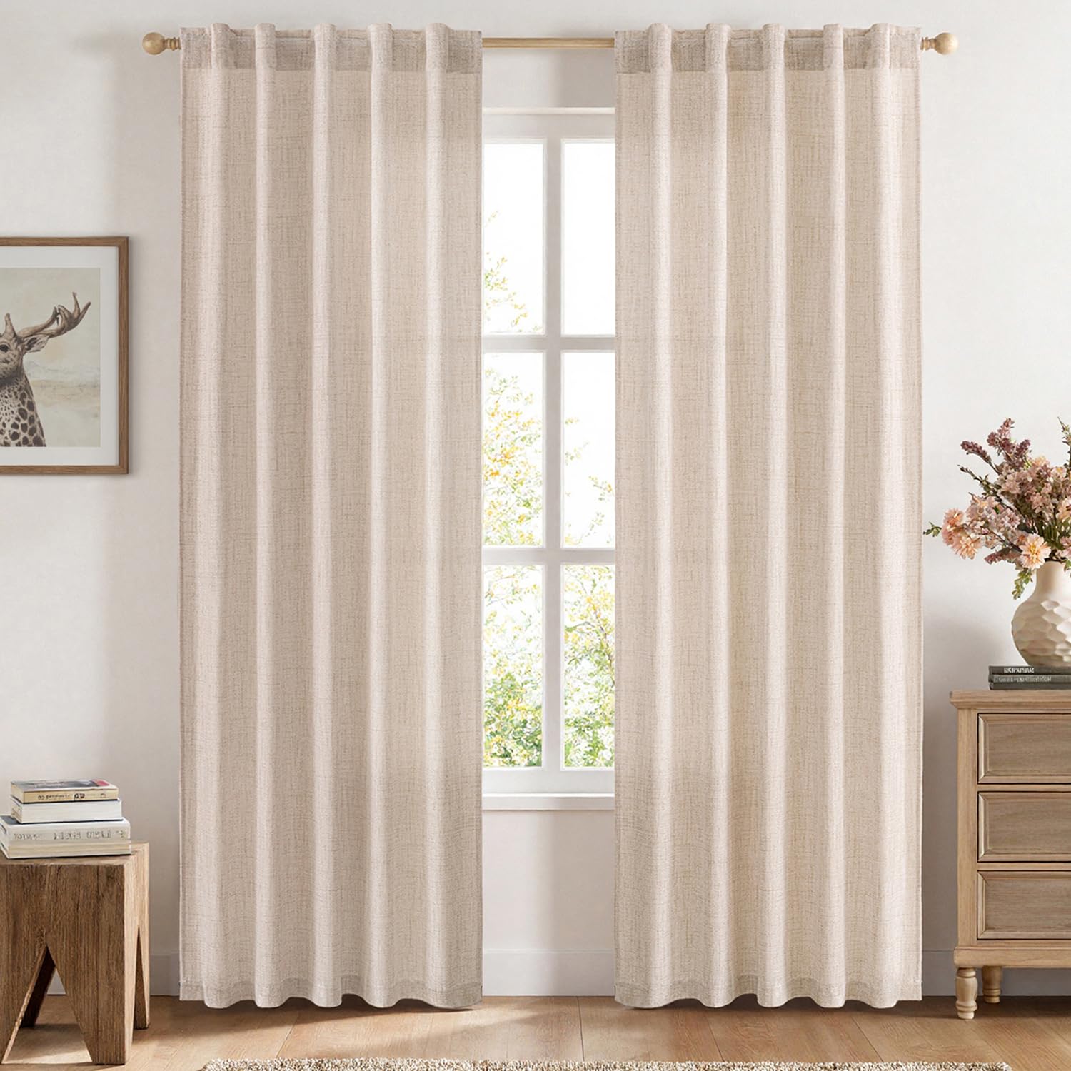 Linen Curtain 84"