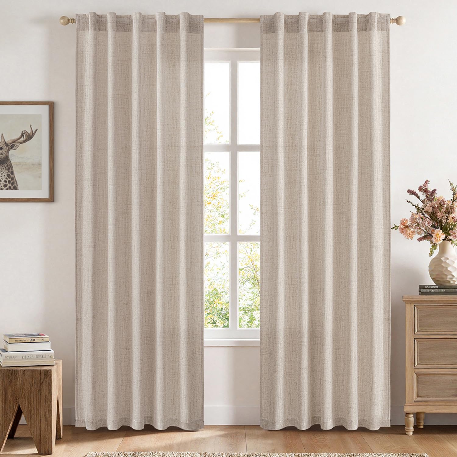 Linen Curtain 84"