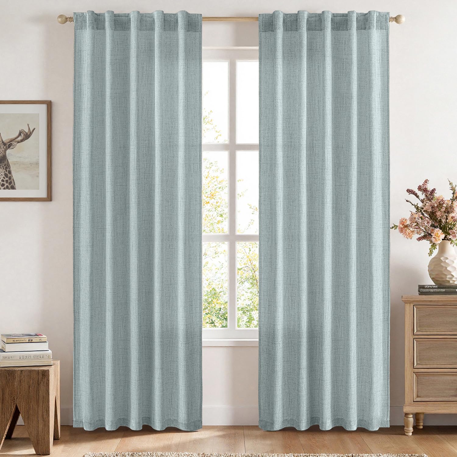 Linen Curtain 84"