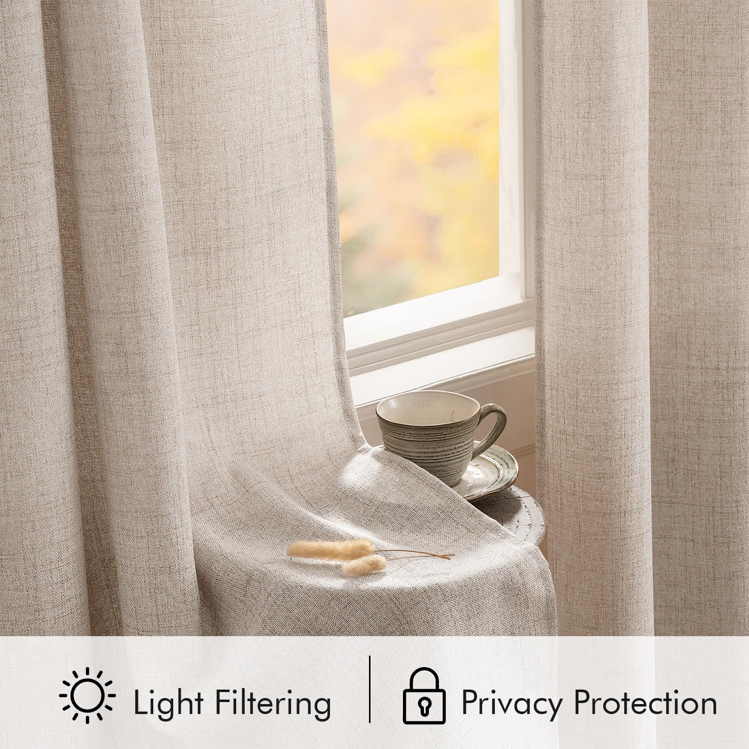 Linen Curtain 84"