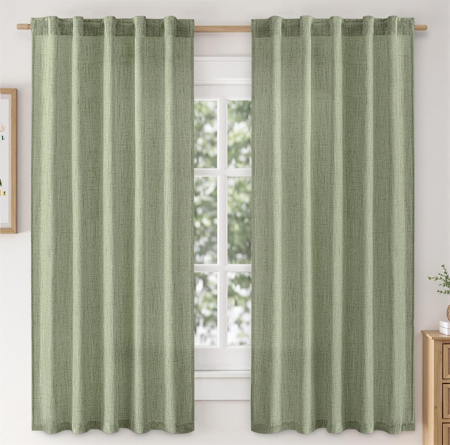 Linen Curtain 84"